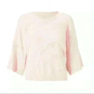 CAbi Blush Zebra Shy Dolman Sleeve Pullover Sweater